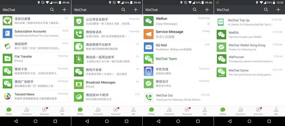 WeChat kullanıcıları için çeşitli hizmetler mevcut